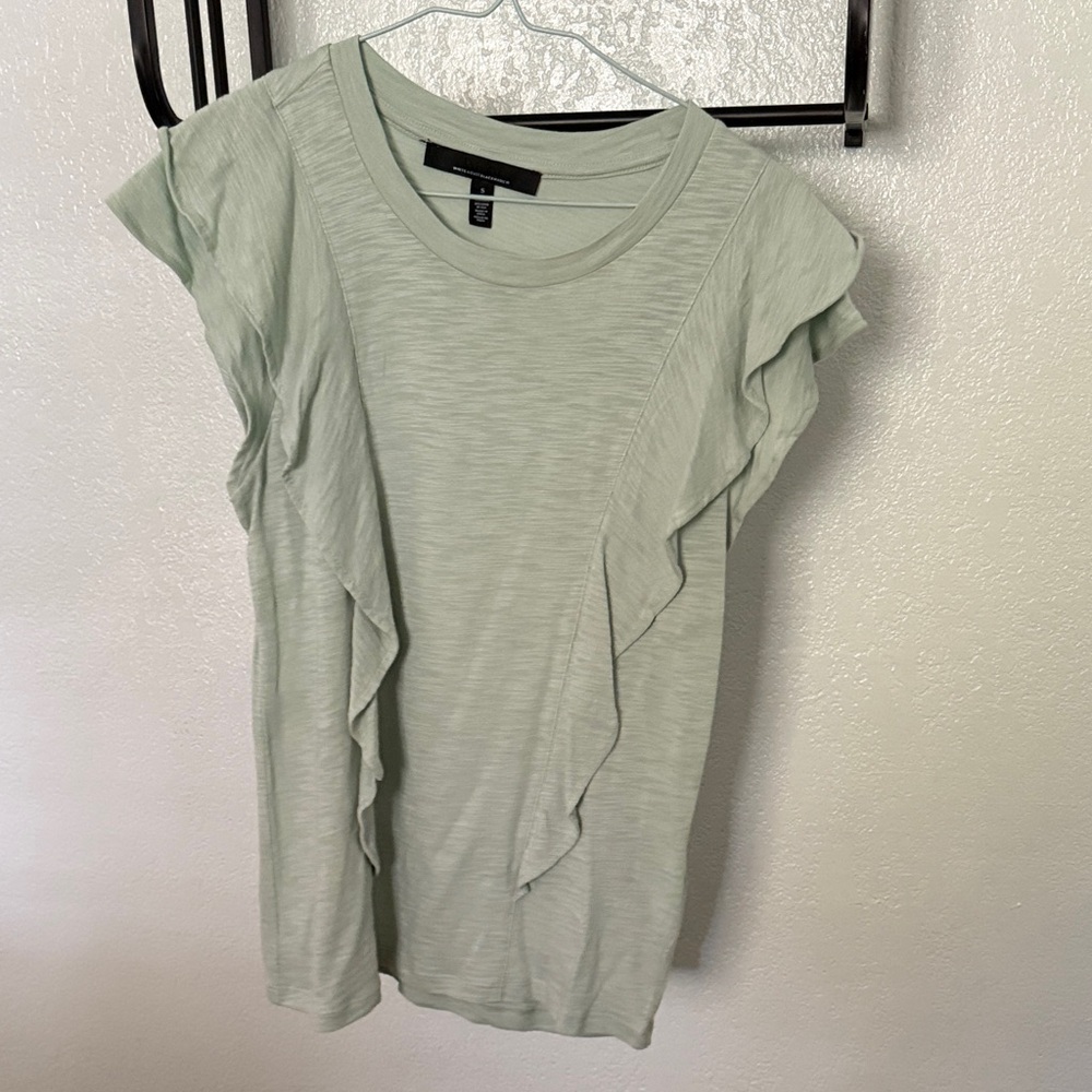 White House black market green blouse size small